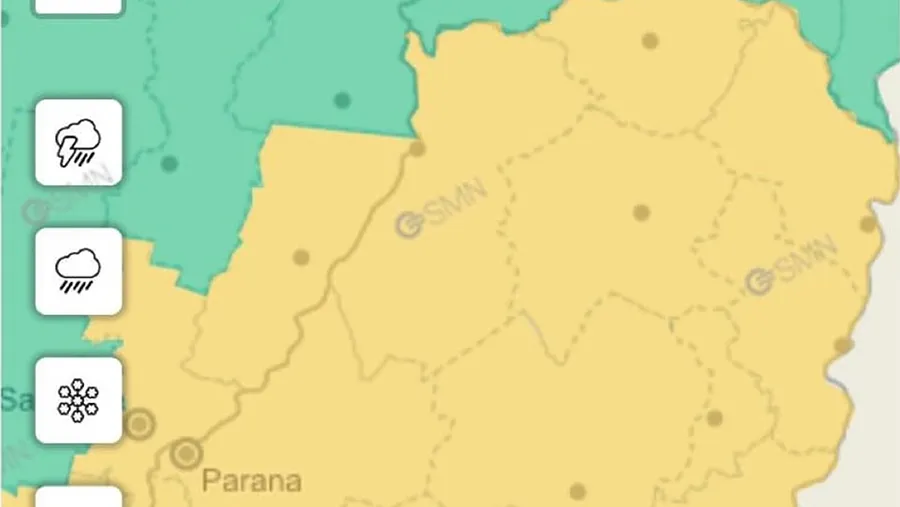 El Servicio Meteorológico Nacional alertó que se esperan para este lunes tormentas de variada intensidad. El Servicio Meteorológico Nacional alertó que se esperan para este lunes tormentas de variada intensidad.