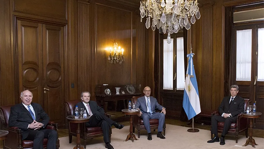 Imagen de archivo Ricardo Lorenzetti, Juan Carlos Maqueda, Carlos Rosenkrantz y Horacio Rosatti, ministros de la Corte Suprema de Justicia de la Nación. Imagen de archivo Ricardo Lorenzetti, Juan Carlos Maqueda, Carlos Rosenkrantz y Horacio Rosatti, ministros de la Corte Suprema de Justicia de la Nación.