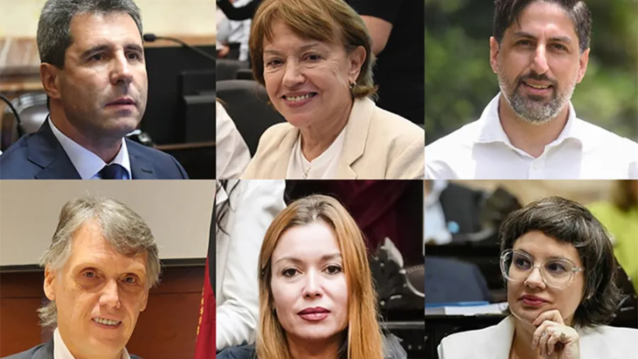 Uñac, Osuna, Trotta, Kosiner, Estévez y Marziotta, algunos de los que integran Primero la Patria. Uñac, Osuna, Trotta, Kosiner, Estévez y Marziotta, algunos de los que integran Primero la Patria.