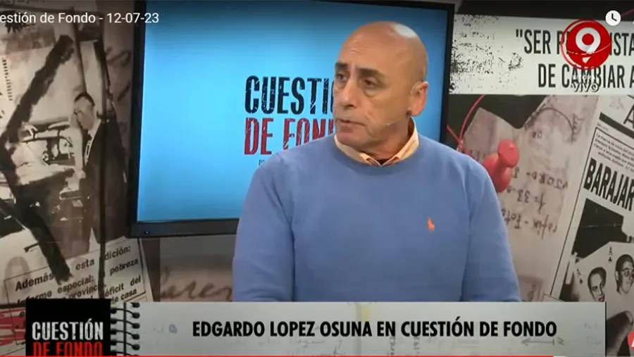 Imagen captada de la pantalla de televisión Imagen captada de la pantalla de televisión.