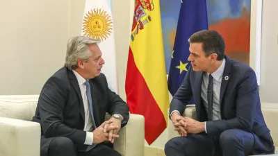Alberto Fernández y Pedro Sánchez