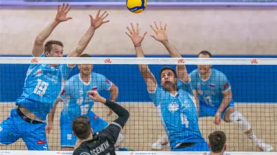 Vóley: con cinco puntos del paranaense Luciano Vicentín, Argentina perdió con Eslovenia