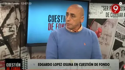 Imagen captada de la pantalla de televisión.