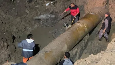 Concluyeron los trabajos reparación sobre la cañería de 750 milímetros que alimenta los centros distribuidores Ramírez y Ejército.